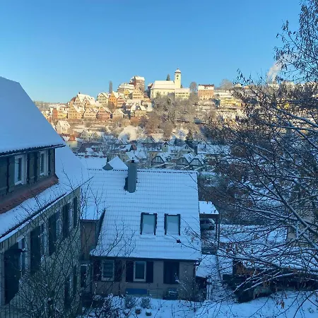 Retro Ferienwohnung Mit Schlossblick Im Nordschwarzwald Altensteig Exterior photo